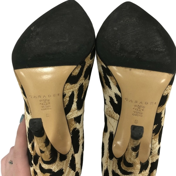 Casadei Leopard Print Heels - Picture 7 of 9